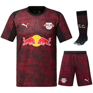 RB Leipzig 2025/26 Third Kids Kit Jersey - Red