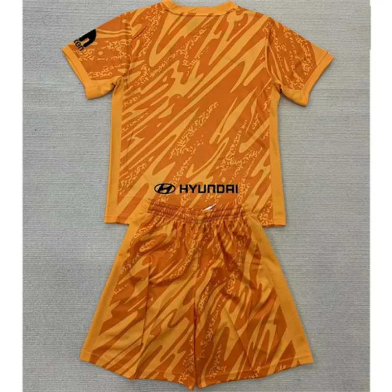 Atlético Madrid Maglia e pantaloncini di portiere per bambini 2024/25 - Giallo
