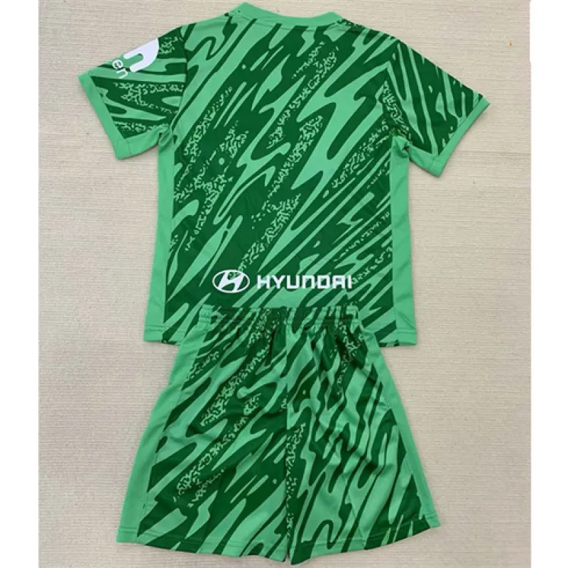 Atlético Madrid Maglia e pantaloncini di portiere per bambini 2024/25 - Verde