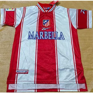 Atlético Madrid 1999/00 Home Retro Football Jersey