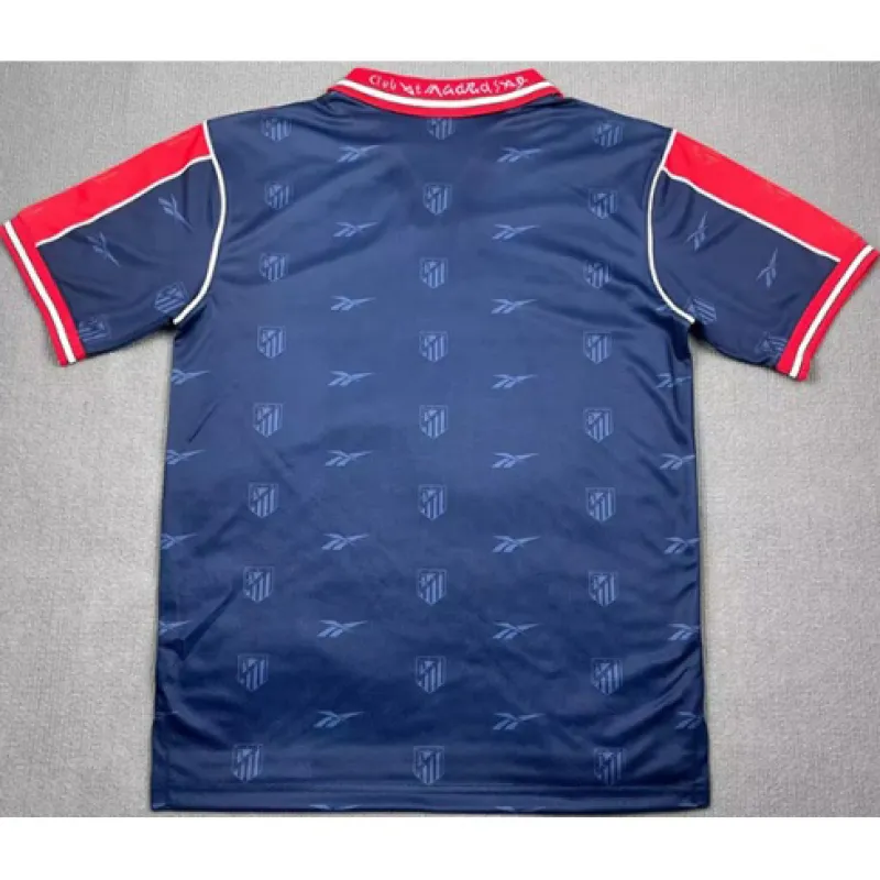 Atletico Madrid Retro-Trikot 1998/99 Auswärtsspiel - Blau