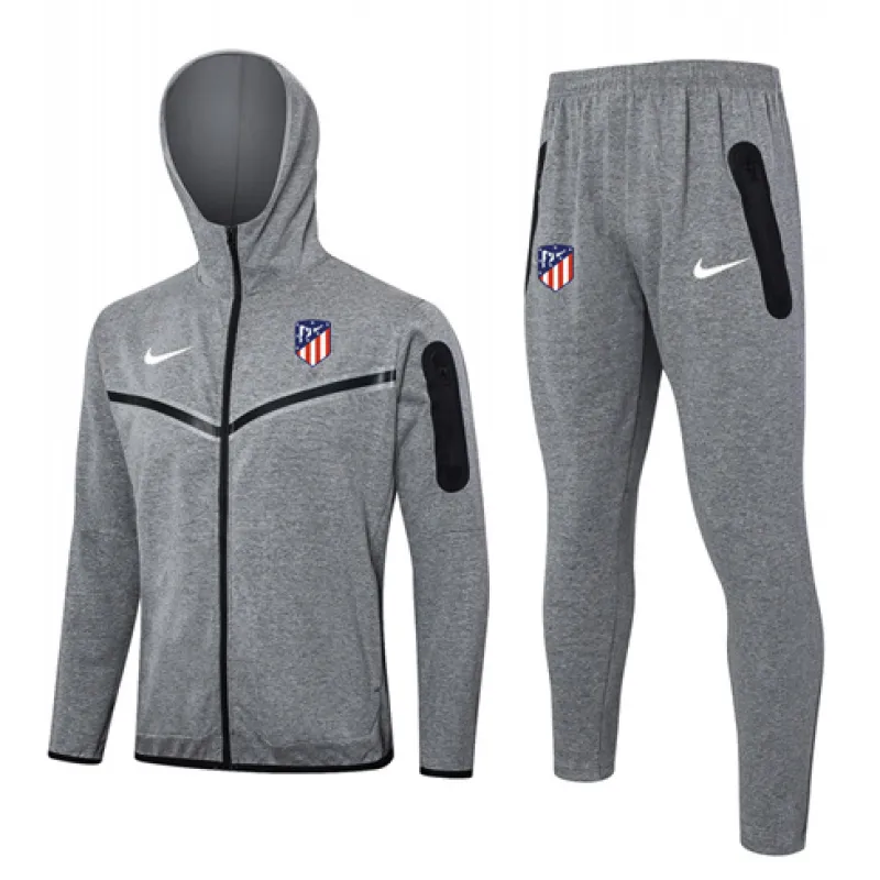 Atletico Madrid Hooded Sports Jacket 2024/25 - Grey