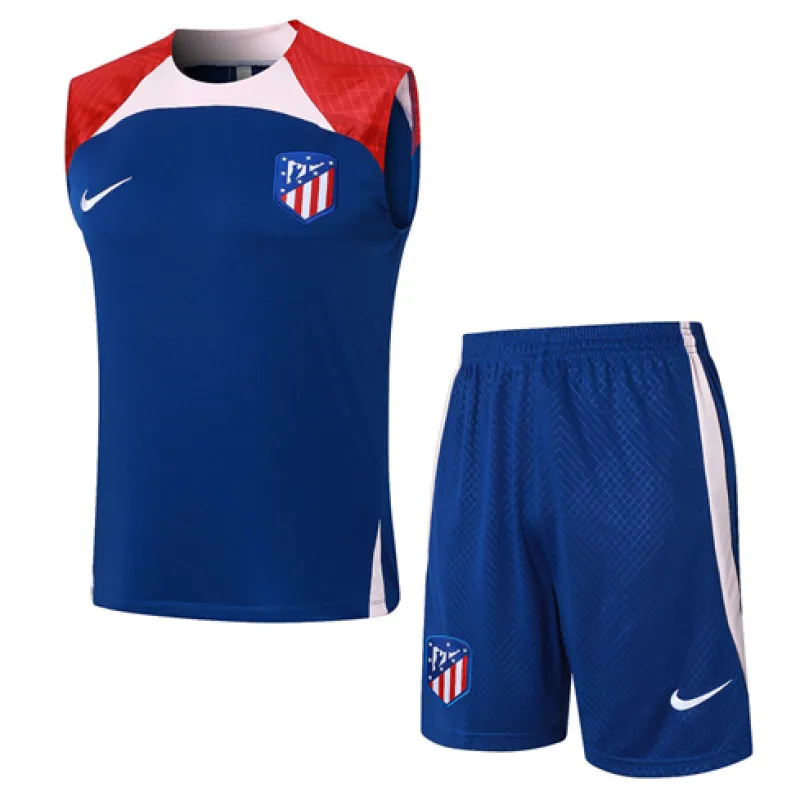 Completo Canotta Pantaloncini Atlético Madrid 2024/25 Blu