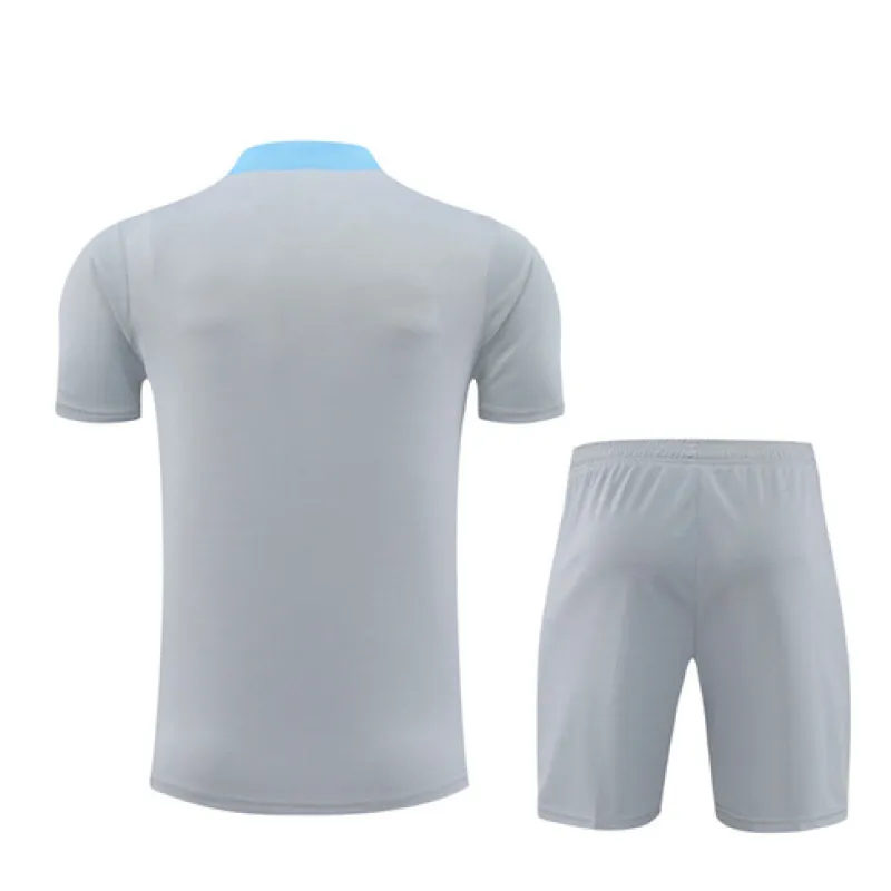 Atletico Madrid Kinder-Trainingsshirt + Shorts 2024/25 - Grau
