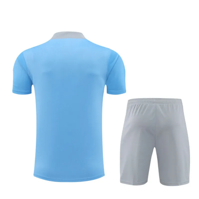 Veste de formation pour enfants + shorts d'Atletico Madrid 2024/25 - Bleu