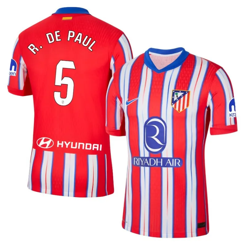 Paul's Atlético Madrid 2024/25 Heimtrikot -Rot/Weiß