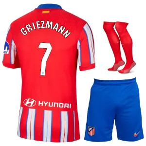 GRIEZMANN Atlético Madrid Kids' Jersey Set for the 2024/25 Home Games - Red/White
