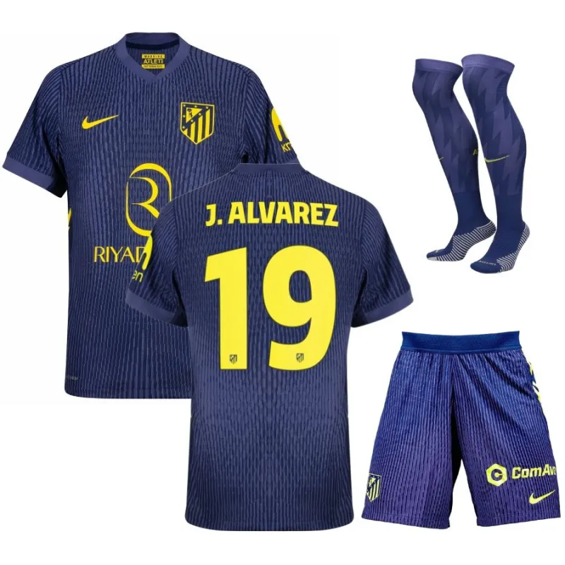 Álvarez Set di maglia trasferta bambini dell'Atlético Madrid 2025/26 - Blu