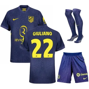 Giuliano Atlético Madrid 2025/26 Kids' Away Jersey Set - Blue
