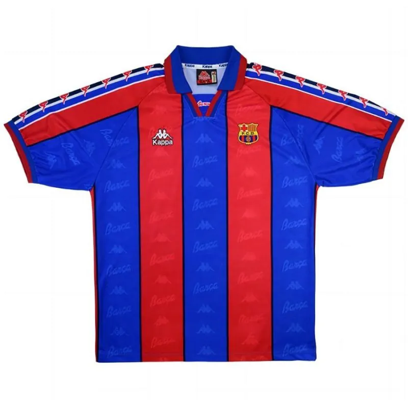 Barcelona STOICHKOV 1996/97 Retro Home Jersey - Red/Blue