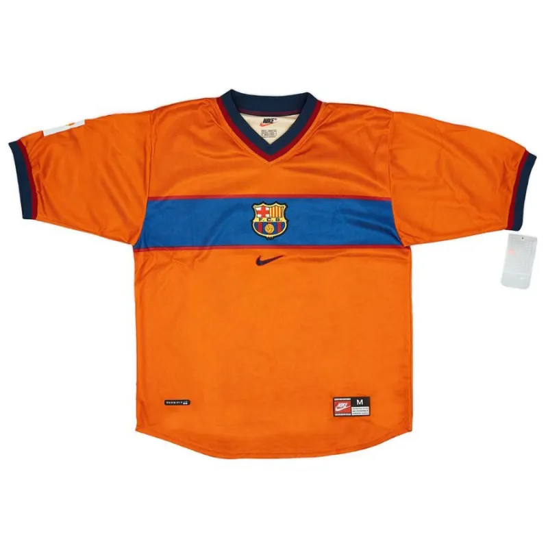 Barcellona XAVI 1998/99 Maglia Terza Retro - Arancione