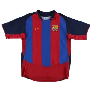 Barcelona 2003/04 Retro Home Jersey - Red/Blue
