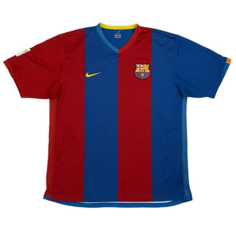 Barcelona RONALDINHO 2006/07 Retro Home Jersey - Red/Blue