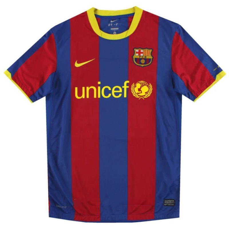Barcelona DAVID VILLA 2010/11 Retro Home Jersey - Red/Blue