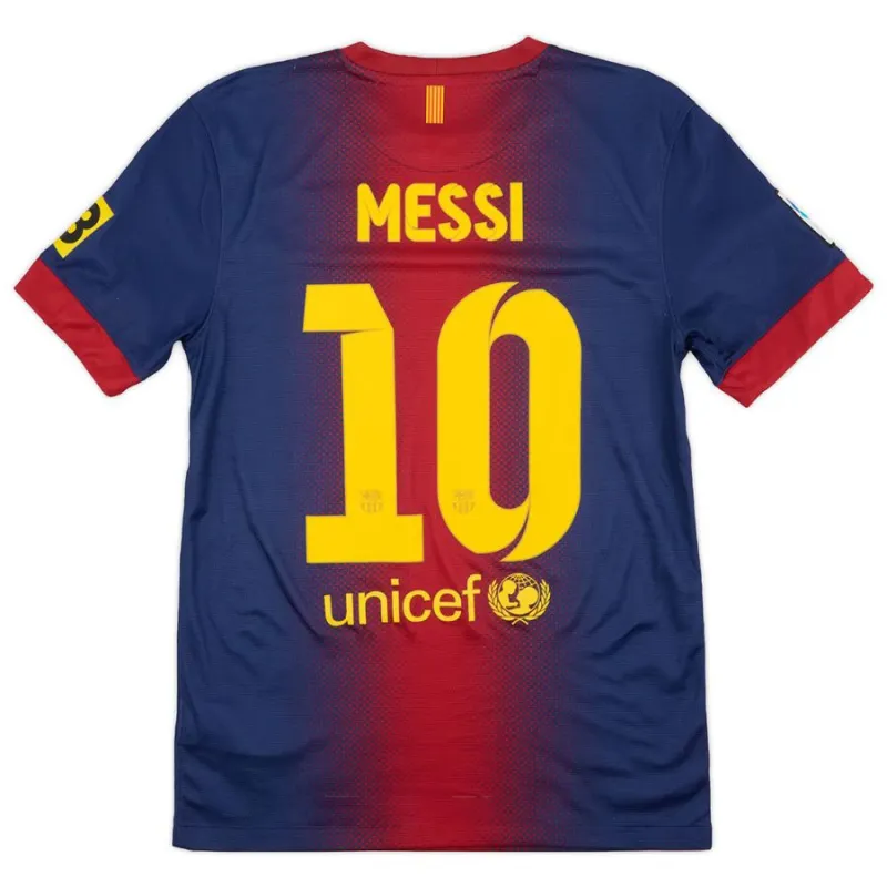 Barcelona MESSI 2012/13 Retro Heimtrikot - Rot/Blau