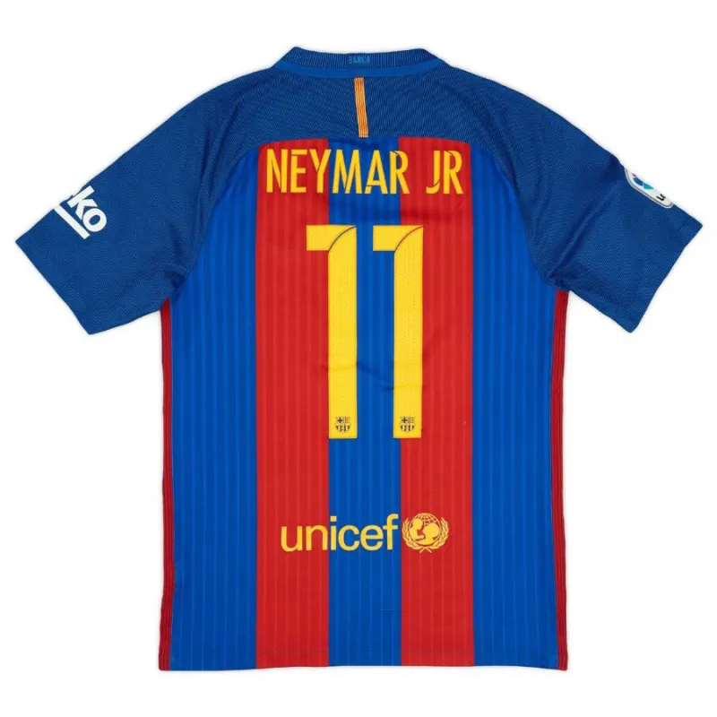 Barcelona NEYMAR 2016/17 Retro Heimtrikot - Rot/Blau