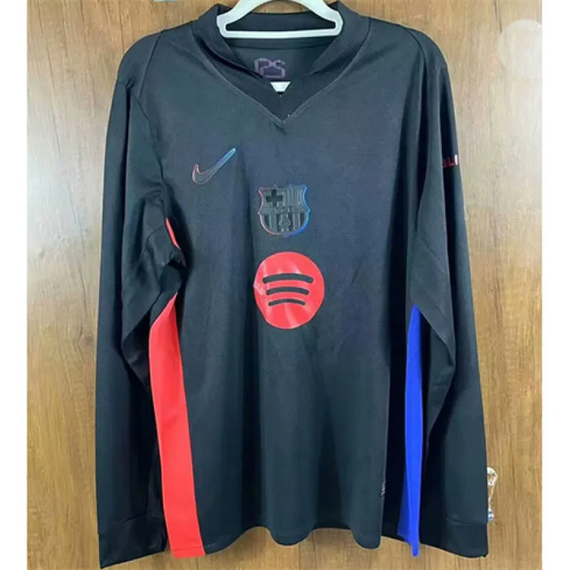 FC Barcelona Long Sleeve Away Jersey 2024/25 - Grey