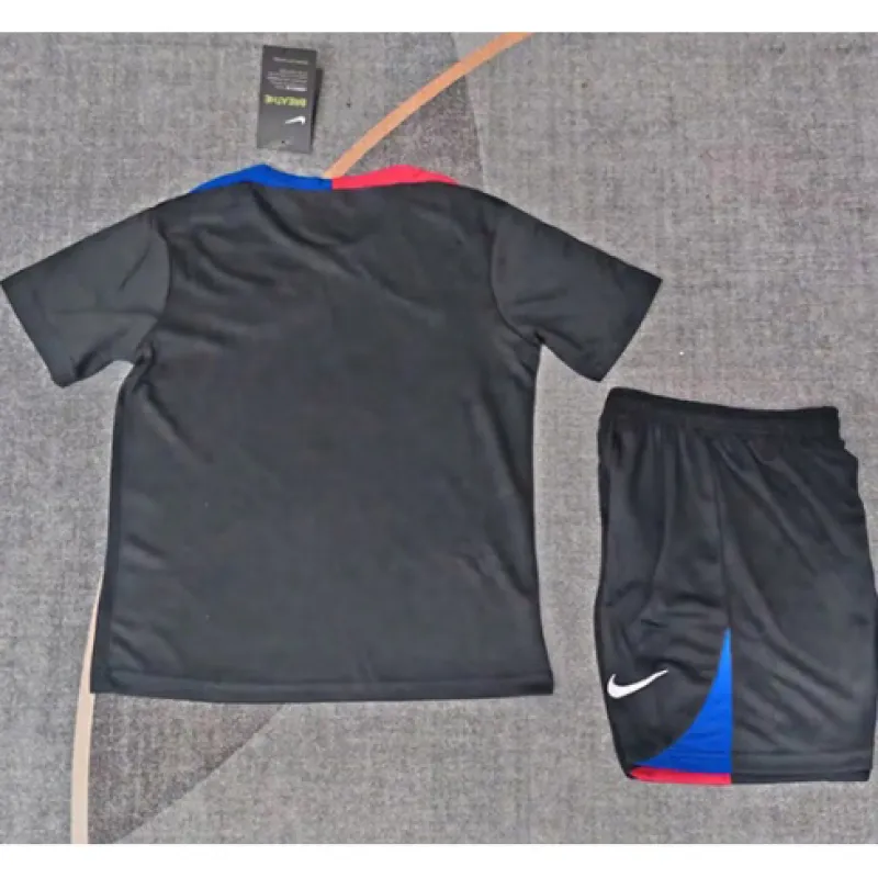 FC Barcelona Kids' Training Jersey + Shorts 2024/25 - Black