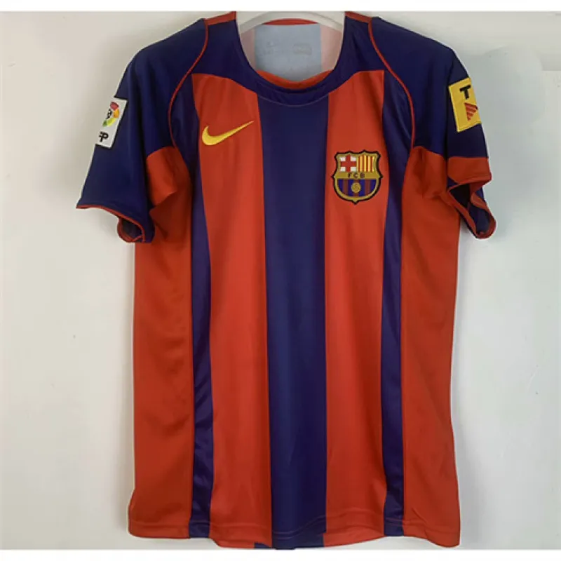 FC Barcelona Retro Jersey 2004/05 Home - Red/Blue