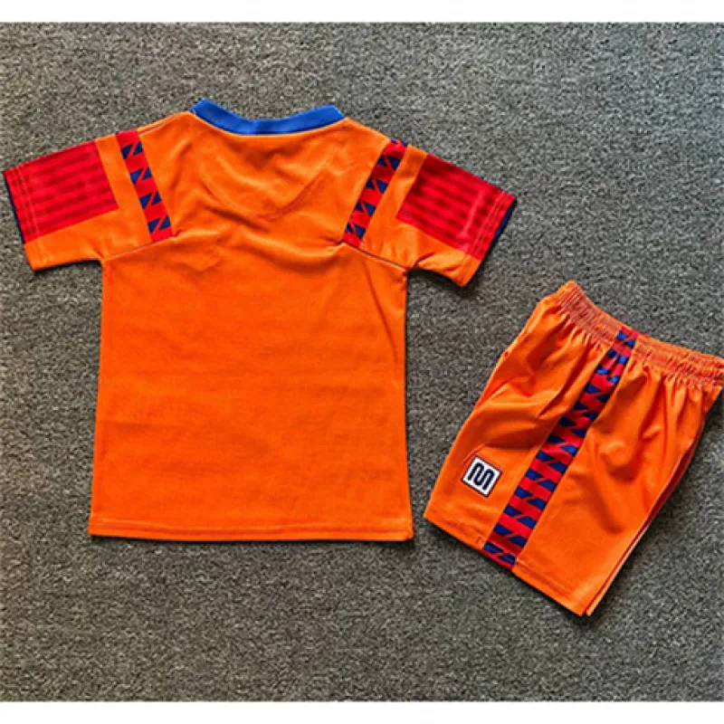 FC Barcelona Kids' Retro Jersey 1991/92 Away - Orange