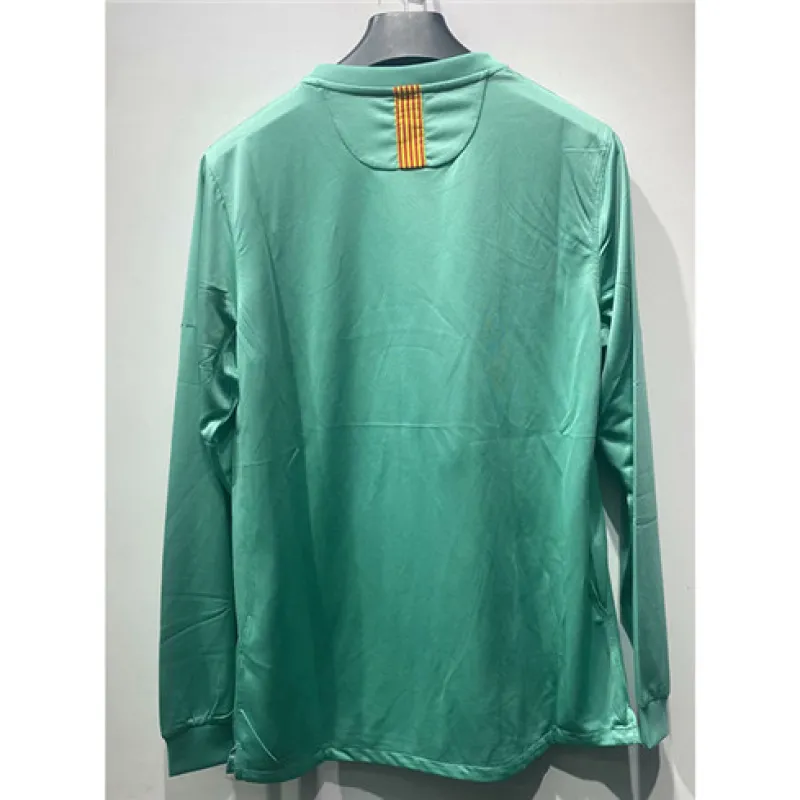 FC Barcelona Retro Long-Sleeved Jersey 2010/11 Away - Cyan