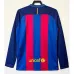 Maillot rétro à manches longues du FC Barcelona 2016/17  domicile - Rouge/Bleu