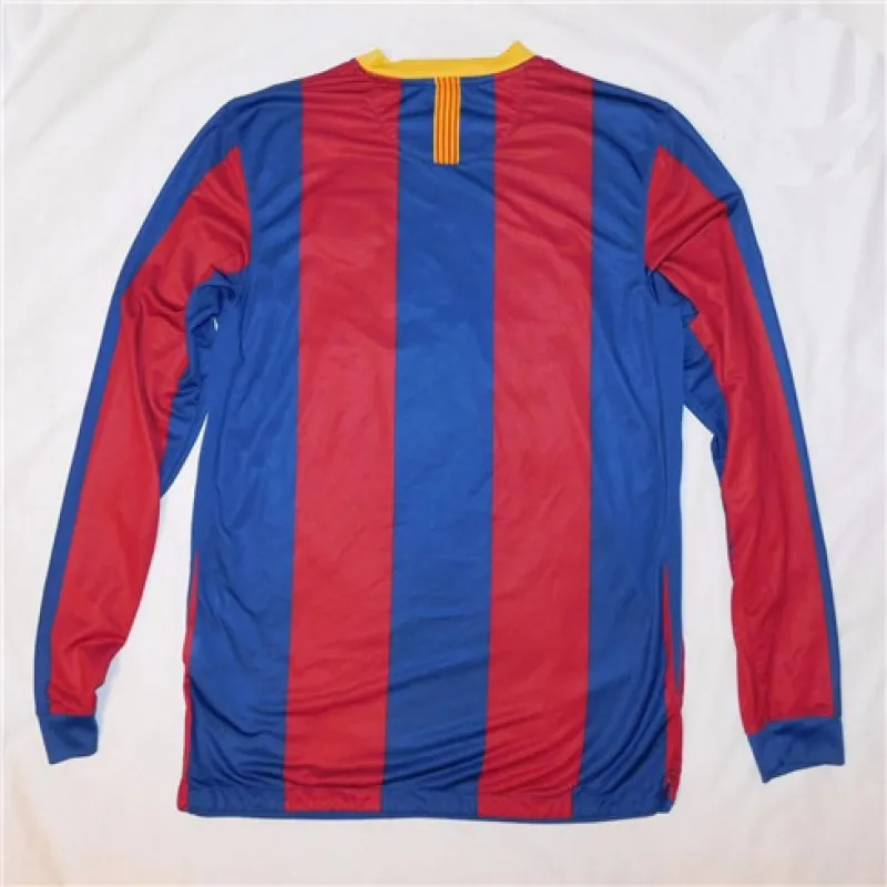 Camisa retro de manga larga del FC Barcelona Edición conmemorativa 1957-2007 - Rojo/Azul