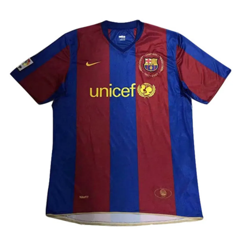 Maglia retrò del FC Barcelona Edizione commemorativa 1957 - 2007 - Rosso/Azzurro