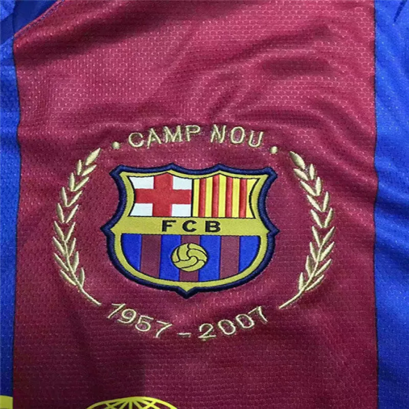 Maglia retrò del FC Barcelona Edizione commemorativa 1957 - 2007 - Rosso/Azzurro