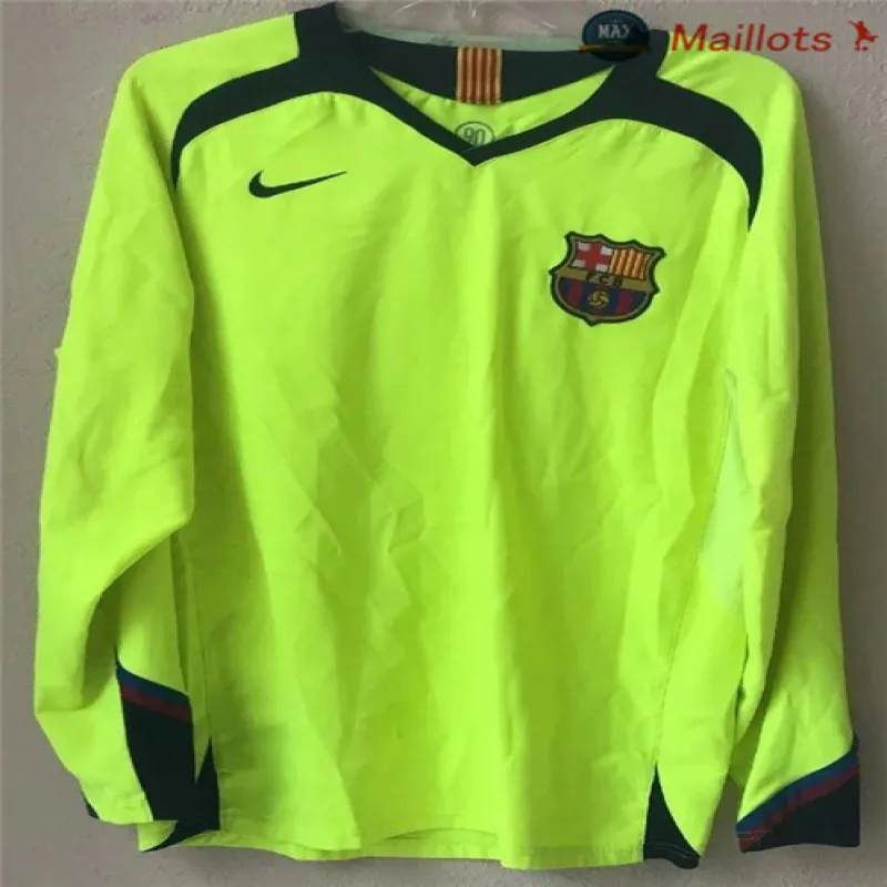 FC Barcelona Retro Long-Sleeved Jersey 2005/06 Away - Green