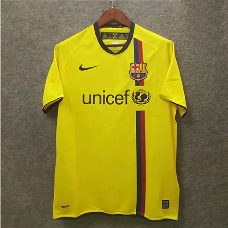 FC Barcelona Retro Jersey 2008/09 Away - Yellow