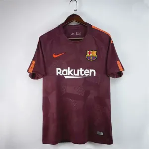 FC Barcelona Retro Third Jersey 2017/18 - Burgundy