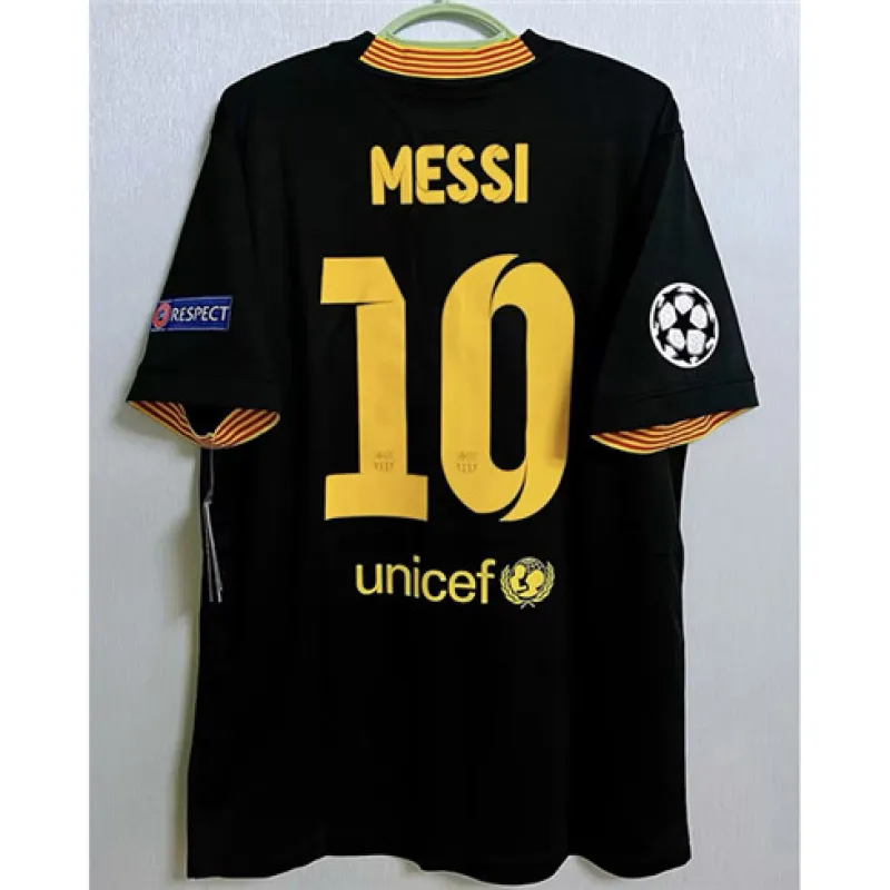 FC Barcelona Retro Drittes Trikot 2013/14 - Schwarz, Nr. 10 Lionel Messi