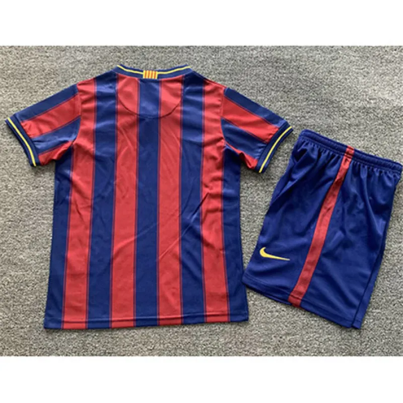 FC Barcelona Kids' Retro Jersey 2014/15 Home - Red/Blue