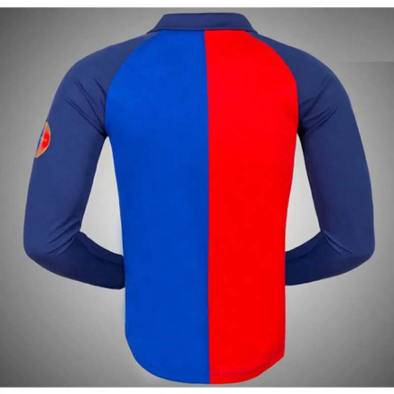 FC Barcelona Retro Long-Sleeved Jersey 1899-1999 Commemorative Edition - Red/Blue