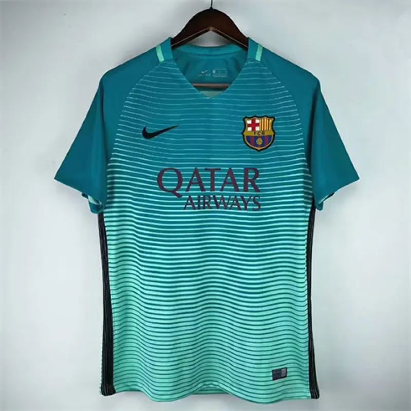 FC Barcelona Retro Third Jersey 2016/17 - Cyan