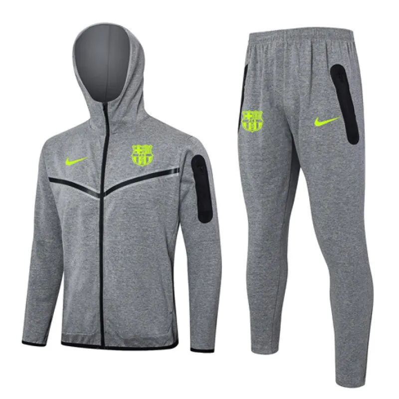 Chaqueta deportiva con capucha del FC Barcelona 2024/25 - Gris