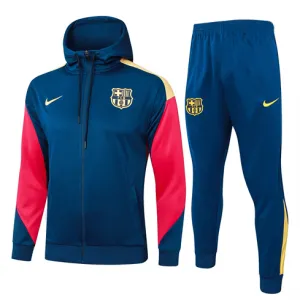 FC Barcelona Hooded Sports Jacket 2024/25 - Blue
