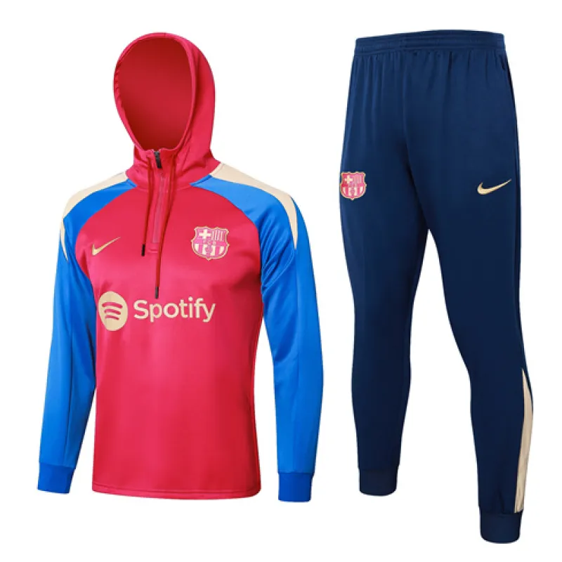 Ropa de deporte con capucha del FC Barcelona 2024/25 - Rojo