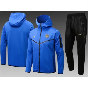 Barcelona 2024/25 hooded tracksuit jacket blue