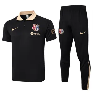 FC Barcelona Training Polo Shirt + Trousers 2024/25 - Black