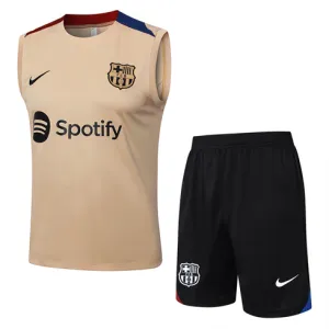 Ensemble de short et gilet du FC Barcelona 2024/25 - Jaune