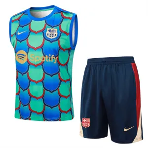 Ensemble de short et gilet du FC Barcelona 2024/25 - Vert