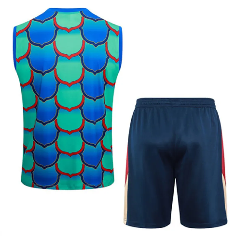 Ensemble de short et gilet du FC Barcelona 2024/25 - Vert