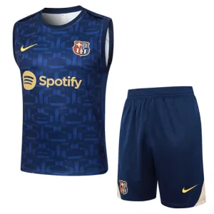 Ensemble short et gilet du FC Barcelona 2024/25 - Bleu