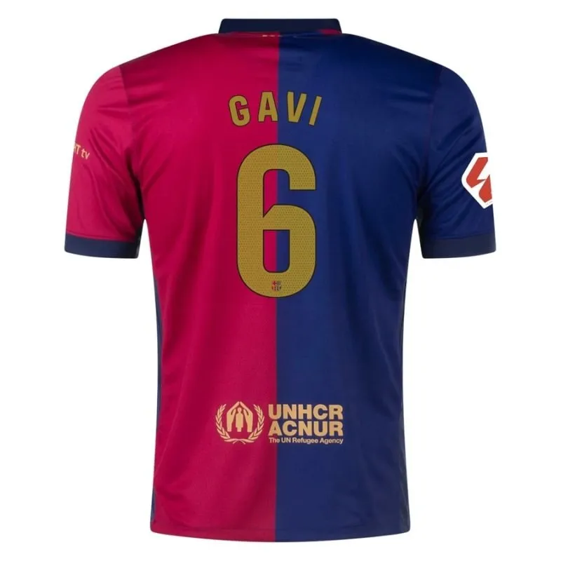 Gavi FC Barcelona 2024-25 Heimtrikot - Blau/Rot