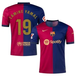 Lamine Yamal FC Barcelona 2024-25 Home Jersey - Blue/Red