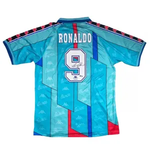 Ronaldo Barcelona Retro Jersey 1996/97 Away - Blue