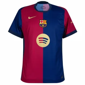 FC Barcelona Home Jersey 2024/25 with New Sponsor - Red/Blue