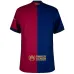 FC Barcelona Kids' Home Kit 2024/25 with New Sponsor - Red/Blue